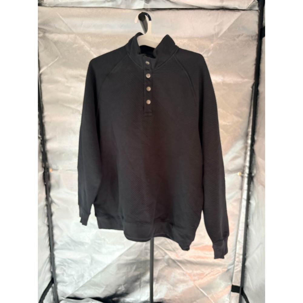 Goodfellow and Co Mens Pullover Sweater w/ pockets Black Sz L‎ 0005